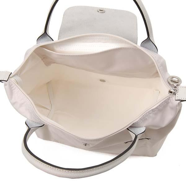 【新品未使用】LONGCHAMP　ロンシャン　プリアージュ　ナノ　ホワイト 新品未使用タグ付き】ロンシャンプリアージュホワイトLサイズ