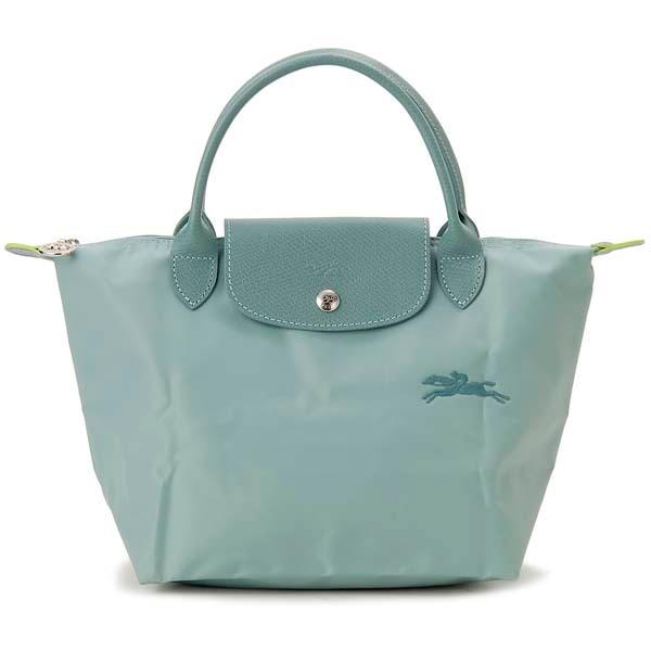 希少　使用回数少　ロンシャン　Mサイズ　エメラルドグリーン　ラグーン LONGCHAMP（ロンシャン） ハンドバッグ トートバッグ レディース