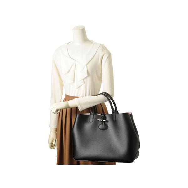 LONGCHAMP ロンシャン トートバッグ 1681 850 C70 ロゾ リバーシブル 