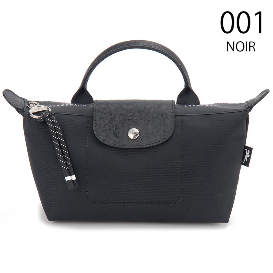 美品✨LONGCHAMP レザー ハンドバック アクセサリーポーチ ブランドロゴ 2023 新色*LONGCHAMP LePliage original♡ハンドル ポーチ