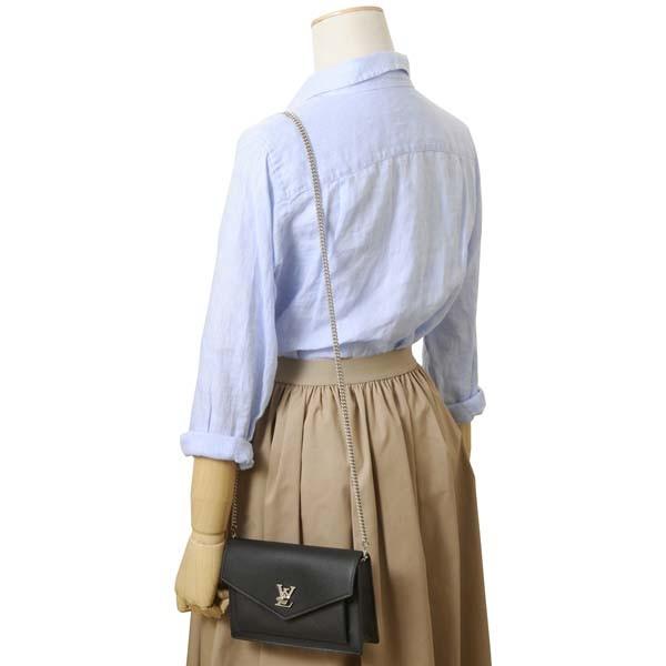 ルイ・ヴィトン LOUIS VUITTON ポシェット ロックミーチェーン ショルダーバッグ バッグ レザー レディース ブラック系 M63471 【中古】 ルイヴィトンポシェット ロックミーチェーン 黒 シルバー金具