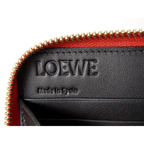 ロエベ LOEWE ラウンドファスナー長財布 101N88F137931 レッド｜s-select｜05