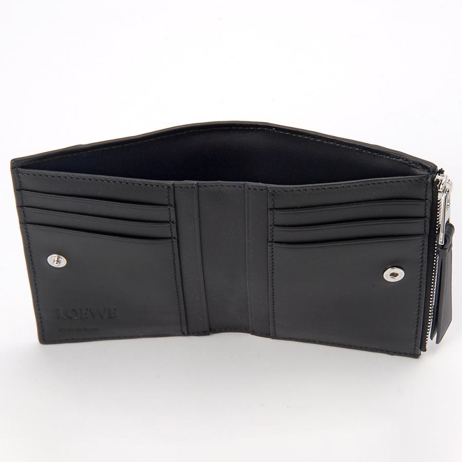 LOEWE ロエベ 二つ折り財布 メンズ ブラック C510W73X02LE1100 LOEWE ロエベ 二つ折り財布 メンズ ブラック C510W73X02LE1100