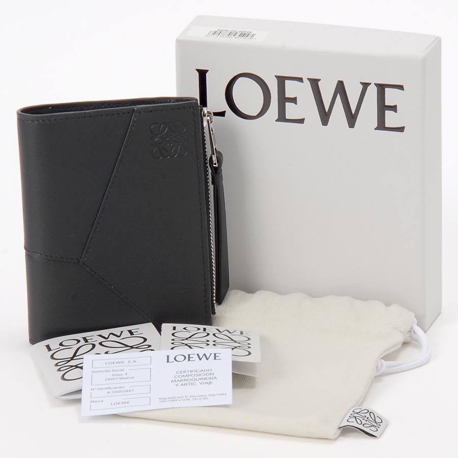 LOEWE ロエベ 二つ折り財布 メンズ ブラック C510W73X02LE1100 LOEWE ロエベ 二つ折り財布 メンズ ブラック C510W73X02LE1100