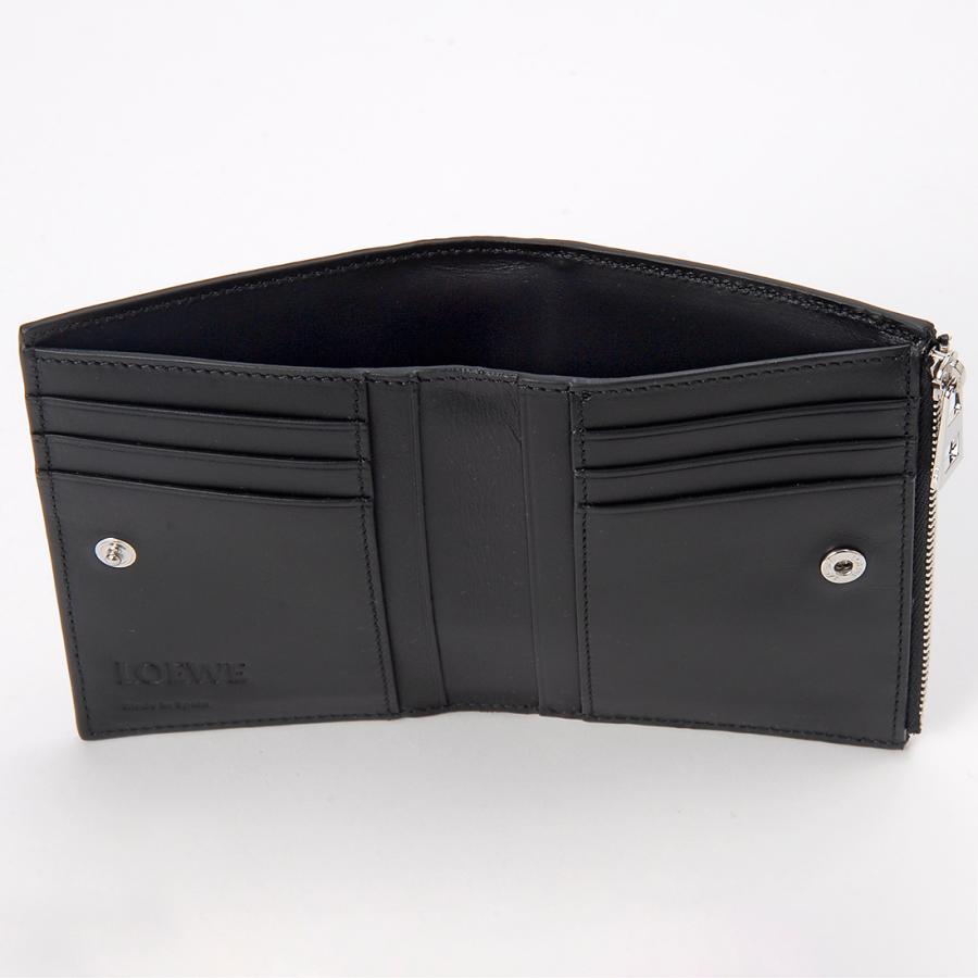 LOEWE ロエベ 二つ折り財布 メンズ ブラック C660W73X02LE1100 LOEWE ロエベ 二つ折り財布 メンズ ブラック C660W73X02LE1100