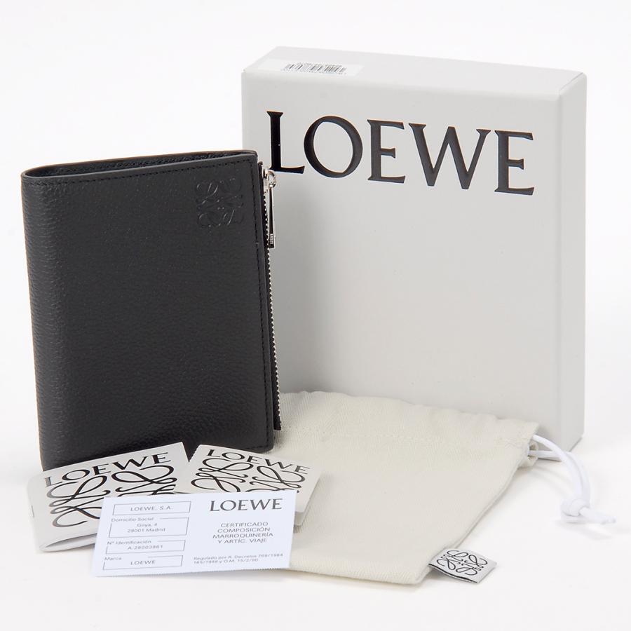 LOEWE ロエベ 二つ折り財布 メンズ ブラック C660W73X02LE1100 LOEWE ロエベ 二つ折り財布 メンズ ブラック C660W73X02LE1100