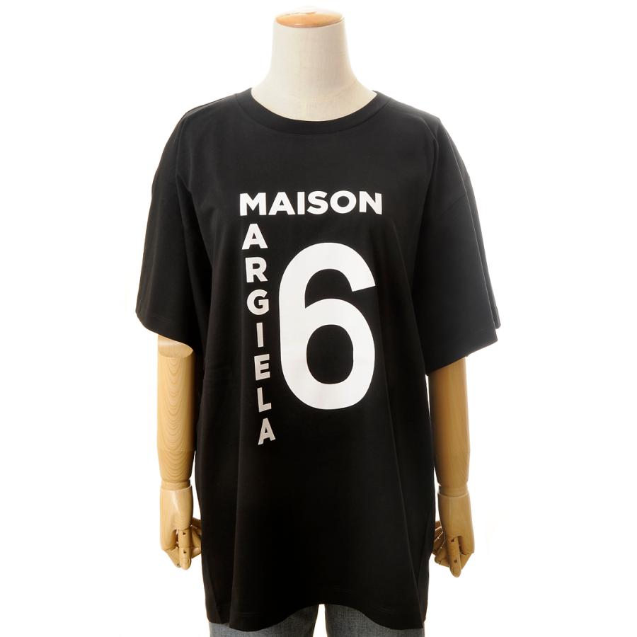 Maison Margiela メゾンマルジェラ MM6 Tシャツ レディース ブラック 
