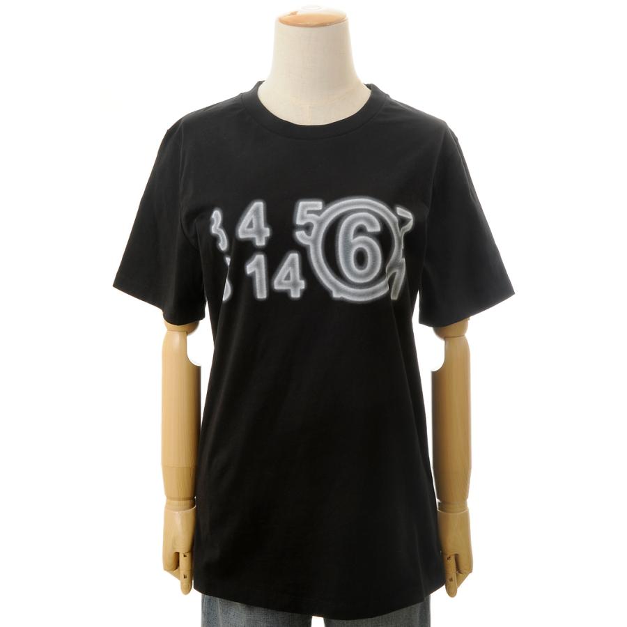 Maison Margiela メゾンマルジェラ　Tシャツ①ブラック　黒　女性 Maison Margiela メゾンマルジェラ Tシャツ レディース ブラック