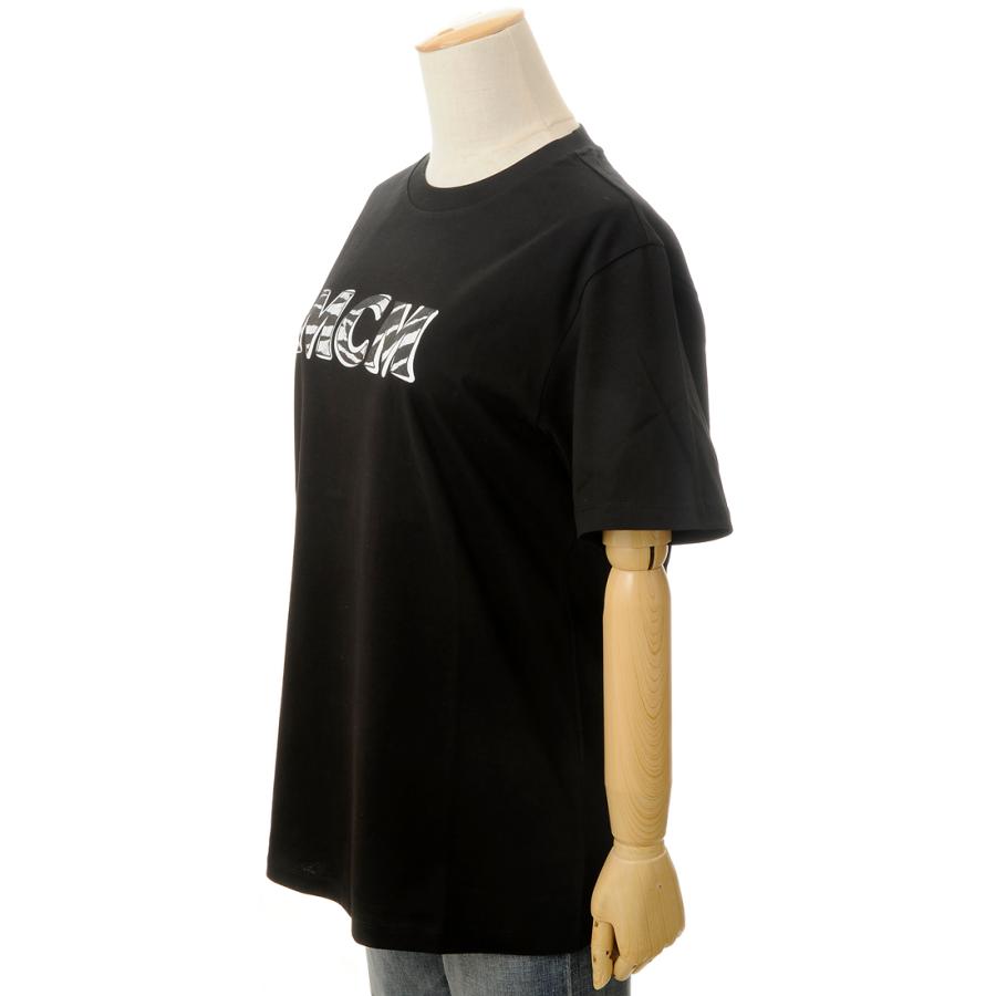 MCM（エムシーエム） Tシャツ レディース FTDSMM02 BK 半袖 ロゴT