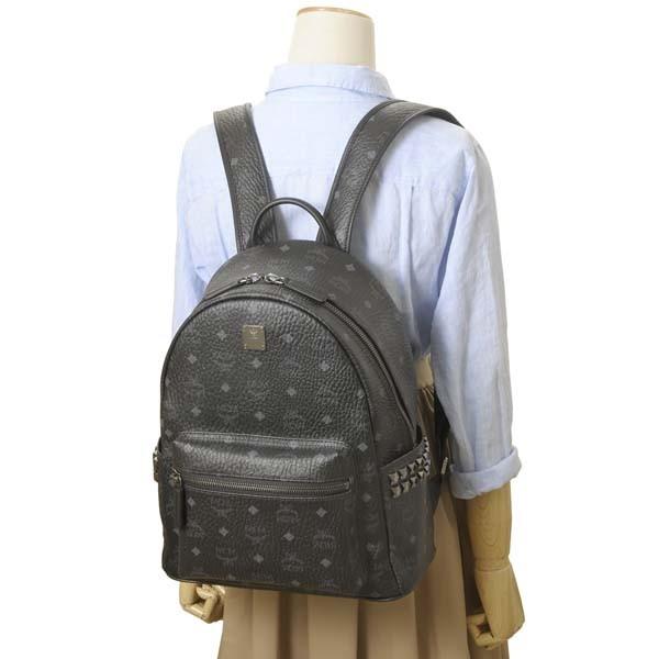 MCM リュック S ブラック Medium Stark バックパック - マキシモノグラムレザー ブラック