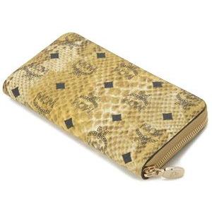 MCM エムシーエム 財布 ラウンドファスナー長財布 パイソン MCM エムシーエム 財布 ラウンドファスナー長財布 パイソン