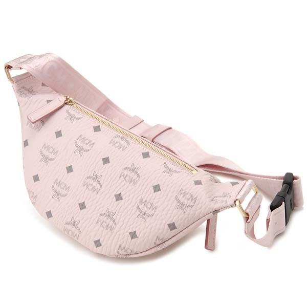 MCM エムシーエム ウェストバッグ　ベルトバッグ　美品 MCM エムシーエム ボディバッグ ピンク MUZ 9SFI27 QH001 ベルト