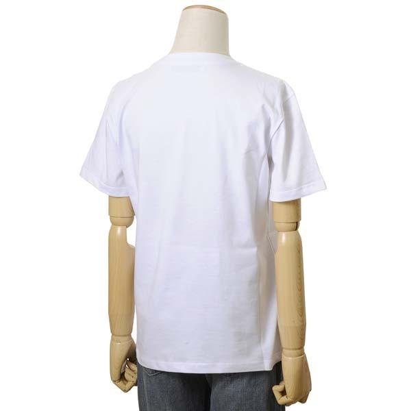 MSGM エムエスジーエム レディース Tシャツ MDM195 298 01 XS/S/M カットソー ブランドロゴ 半袖Tシャツ ホワイト｜s-select｜02