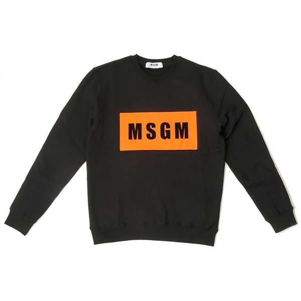 MSGM   エムエスジイエム　トレーナー   スウェット  黒   L MSGM スウェット MSGM/エムエスジーエム PANEL SWEAT SHIRT