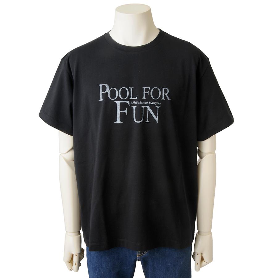 Maison Margiela メゾンマルジェラ MM6 Tシャツ メンズ ブラック H0GC0044S24312900 T-SHIRT Maison Margiela（メゾンマルジェラ） Maison Margiela MM6 Tシャツ