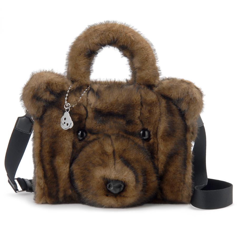 マークジェイコブス　ブラウン　ボア　テディ　トート　ショルダーストラップ有 MARC JACOBS（マーク・ジェイコブス） ボーナスストアPlus対象店