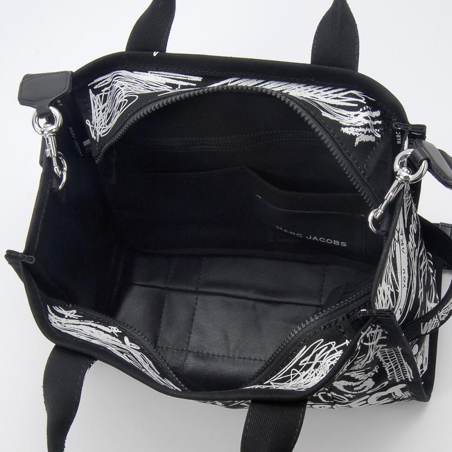 美品✨マークジェイコブス　ジャカード　トートバッグ　2way　ブラック　現行品 MARC JACOBS（マーク・ジェイコブス） ブランドセール トートバッグ