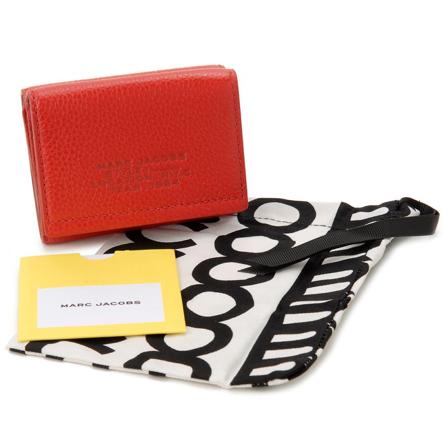 MARC JACOBS マークジェイコブス 三つ折り財布 レッド MARC JACOBS マークジェイコブス 三つ折り財布 レッド