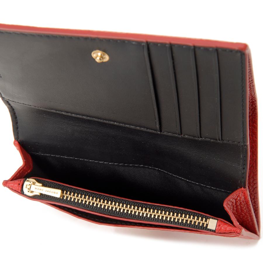 MARC JACOBS マークジェイコブス 二つ折り財布 レッド MARC JACOBS マークジェイコブス 二つ折り財布 レッド