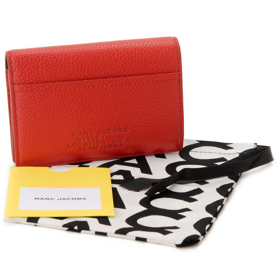 MARC JACOBS マークジェイコブス 二つ折り財布 レッド MARC JACOBS マークジェイコブス 二つ折り財布 レッド