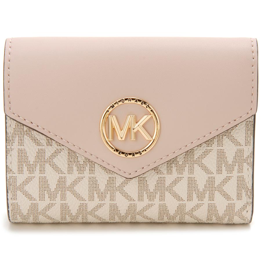 MICHAEL KORS マイケルコース 三つ折り財布 バニラ　新品 MICHEAL KORS】 三つ折財布 バニラ Amazon.co.jp: [マイケル
