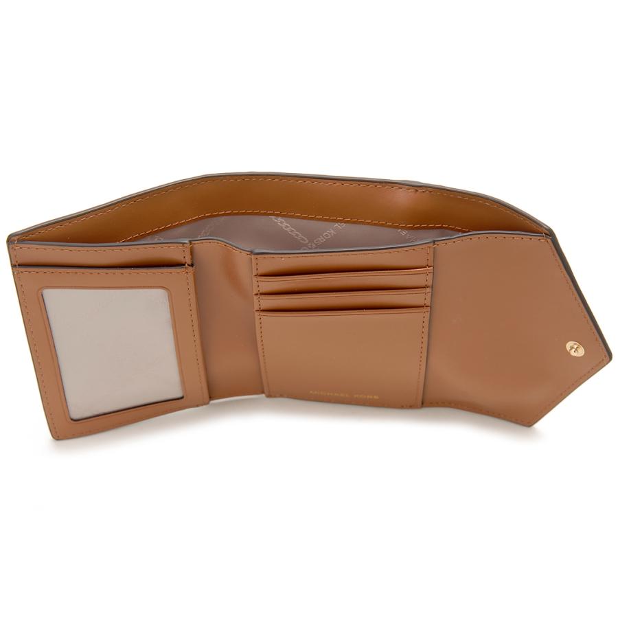 【国内即発】マイケルコース 折り財布 32S1GNME6B 252 MICHAEL KORS マイケルコース 三つ折り財布 レディース ブラウン