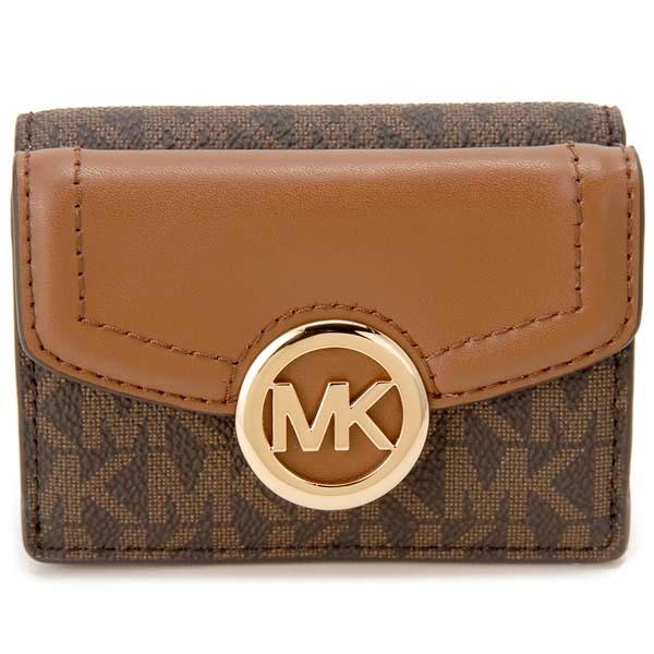 新品未使用 マイケルコース ブラウン 折り財布 3つ折り財布 茶色 マイケルコース MICHAEL KORS マイケルコース/MICHAEL KORS 財布