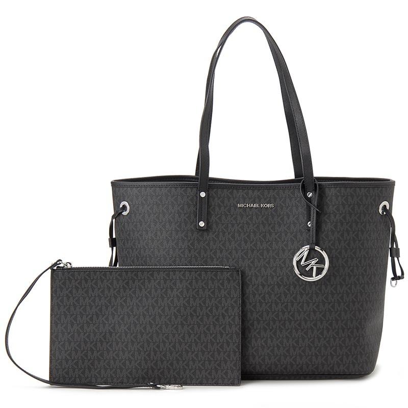 MICHAEL KORS ブラックトートバッグ MICHAEL KORS マイケルコース トートバッグ レディース ジェット