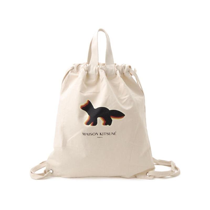 メゾンキツネ MAISON KITSUNE ナップサック BU05101AT1009 メゾンキツネ MAISON KITSUNE ナップサック BU05101AT1009