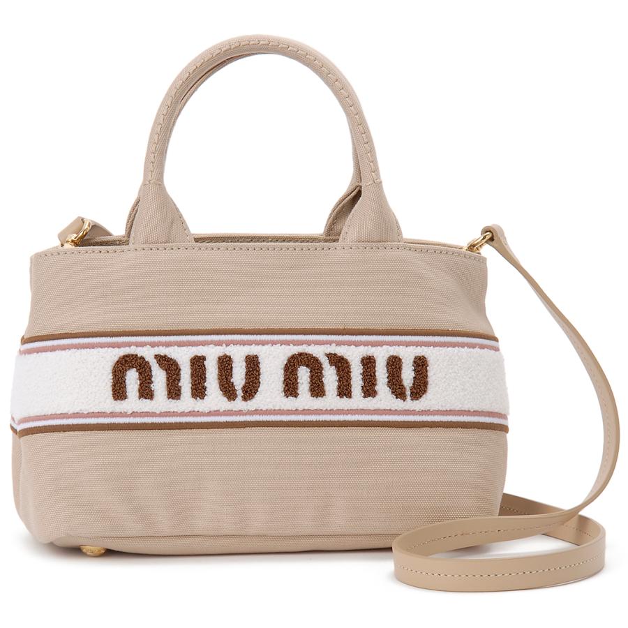miu miu ベージュ ハンドバッグ miu MIU ミュウミュウ ハンドバッグ レディース ベージュ