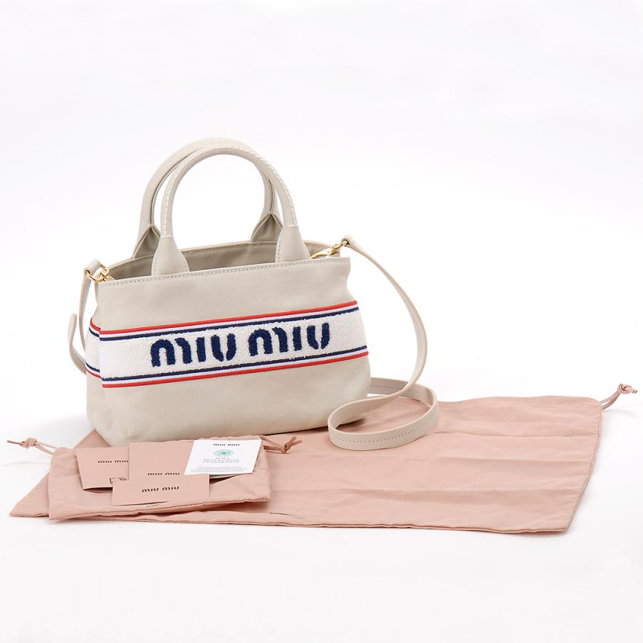 miu miu（ミュウミュウ） ハンドバッグ レディース ホワイト 