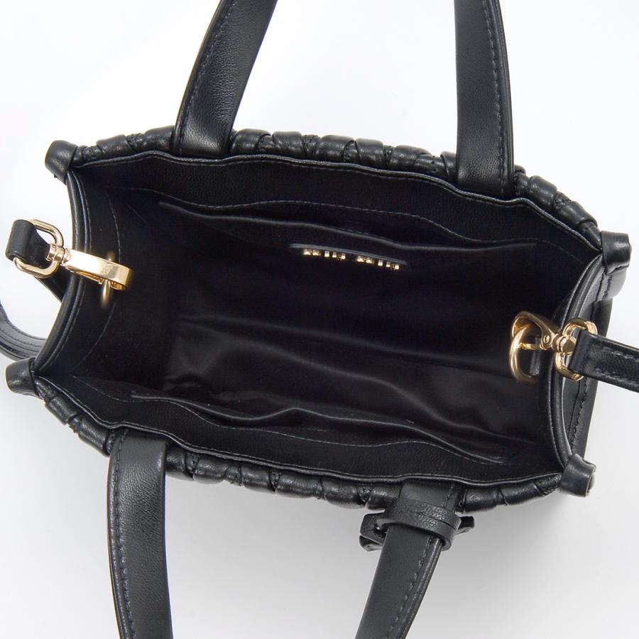 miu miumiu ミュウミュウ ハンドバッグ レディース ブラック miu miumiu ミュウミュウ ハンドバッグ レディース ブラック