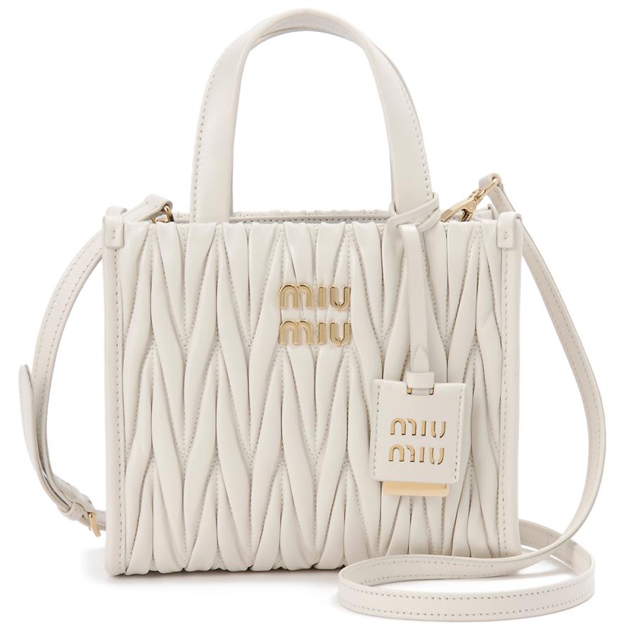 miu miumiu ミュウミュウ ハンドバッグ レディース ホワイト miu miumiu ミュウミュウ ハンドバッグ レディース ホワイト