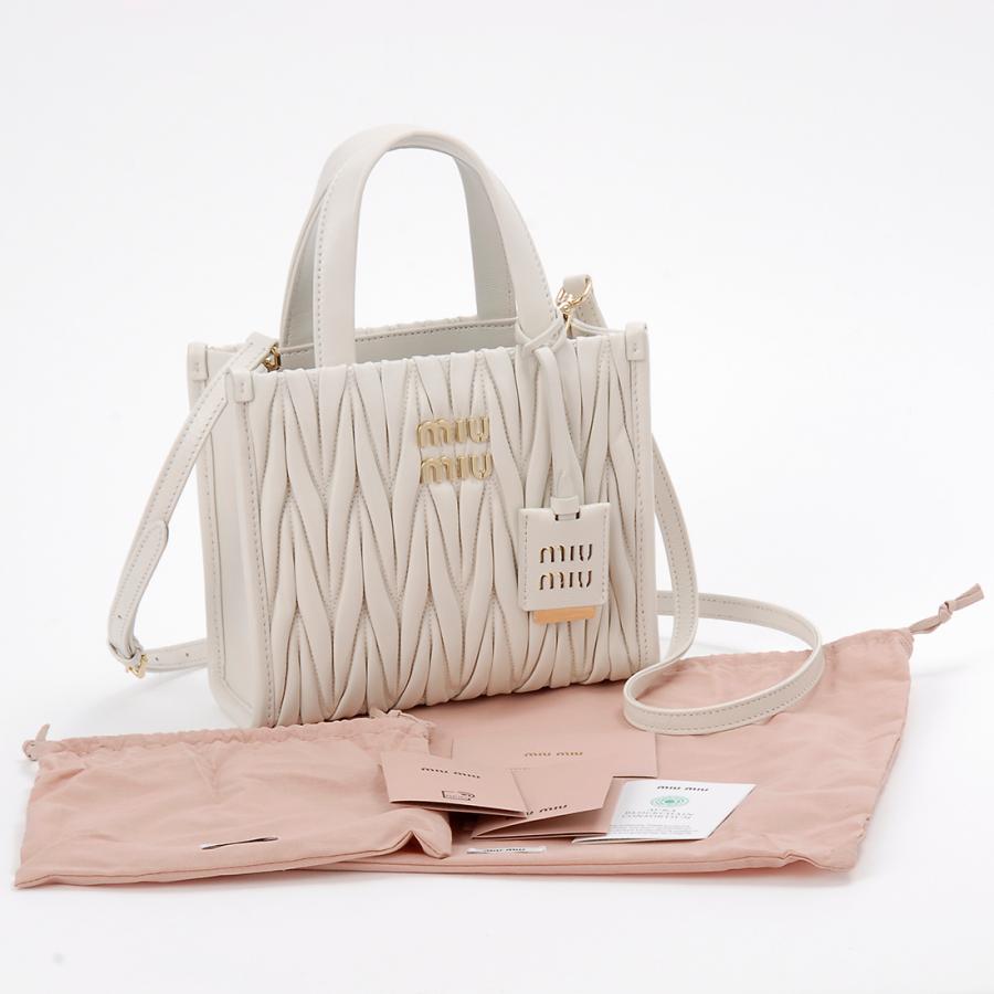 miu miumiu ミュウミュウ ハンドバッグ レディース ホワイト miu miumiu ミュウミュウ ハンドバッグ レディース ホワイト