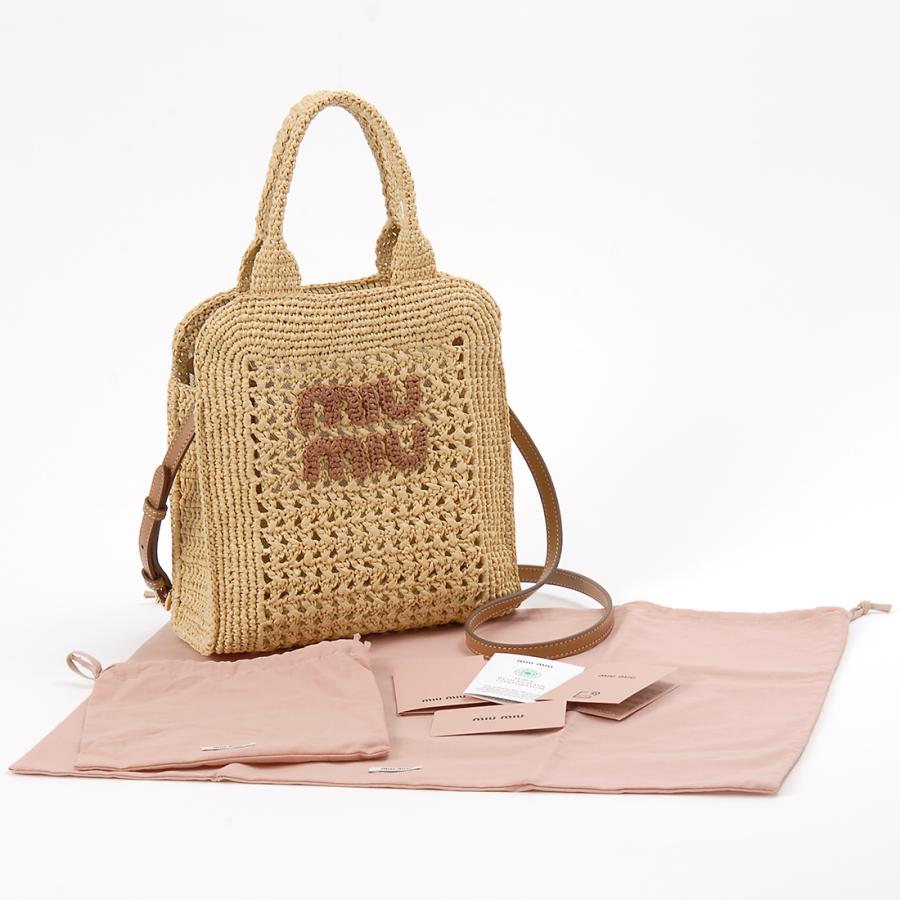 miu miu かごバッグ MIU MIU】 ミュウミュウ カゴバック (MiuMiu/かごバッグ