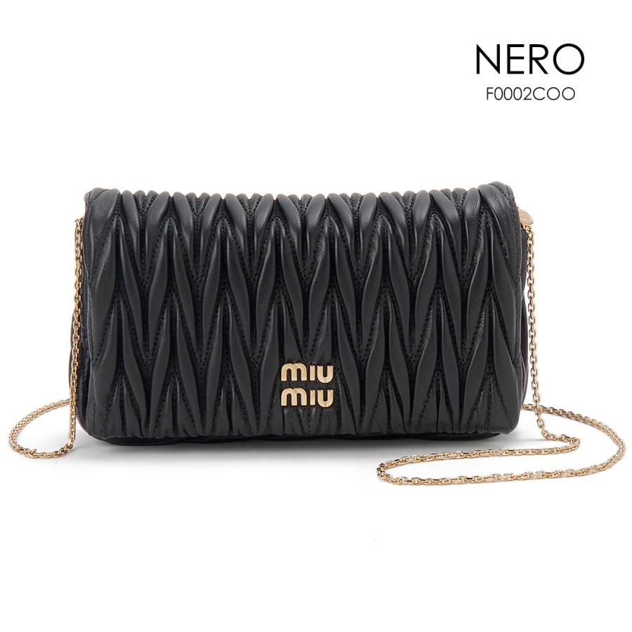 MIU MIU ミュウミュウ ショルダーバッグ レディース 5BP086AN88 MATELASSE マトラッセ miu miu（ミュウミュウ） ショルダーバッグ レディース 5BP086AN88