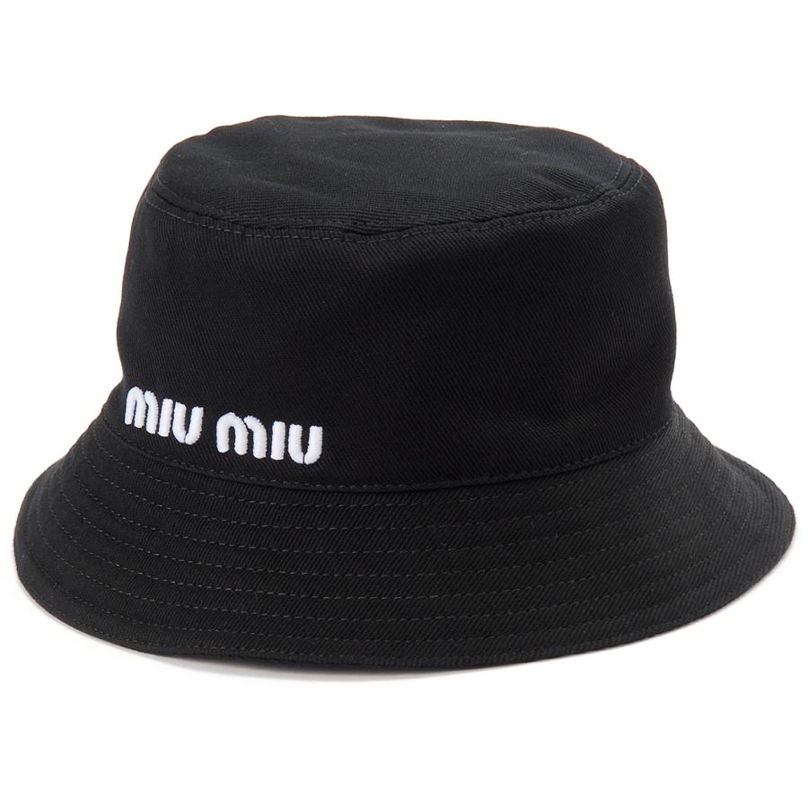 miu miu（ミュウミュウ） バケットハット レディース ブラック 5HC196