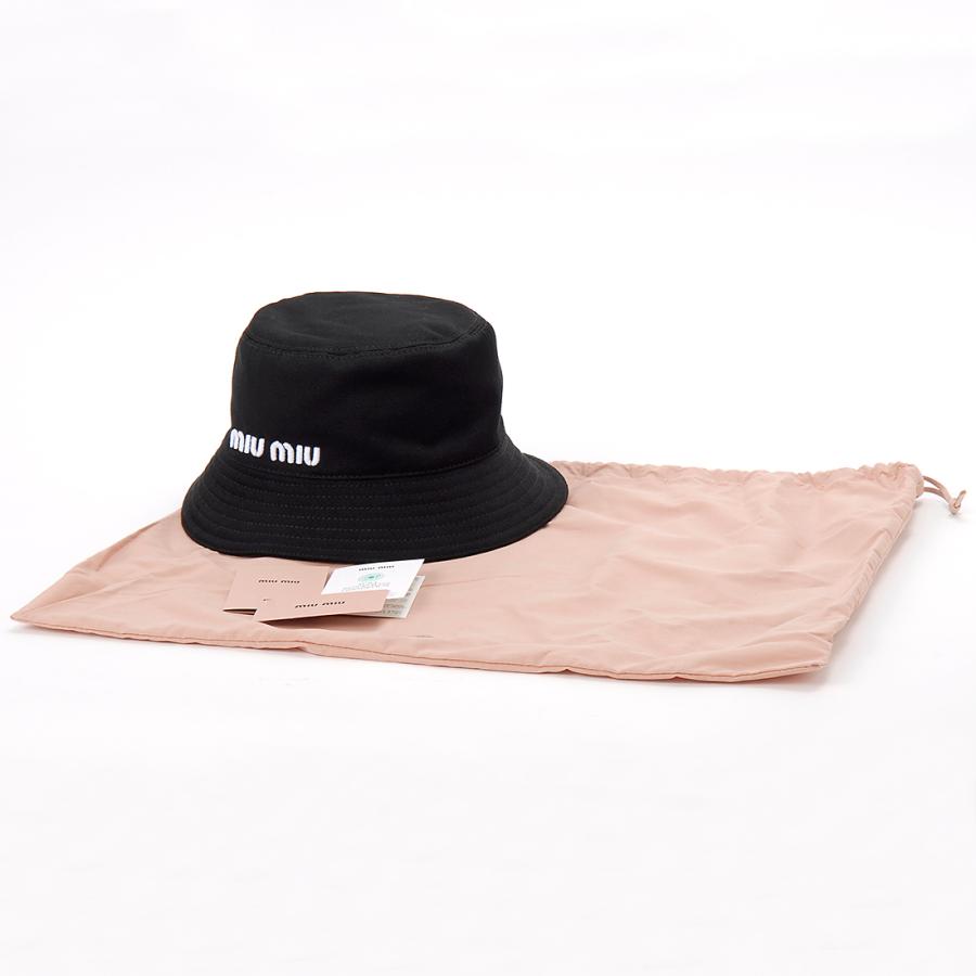 miu miu（ミュウミュウ） バケットハット レディース ブラック 5HC196