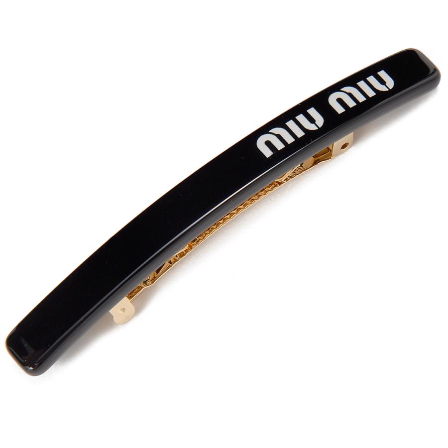 miu MIU ミュウミュウ バレッタ レディース ブラック 5IF125 miu MIU ミュウミュウ バレッタ レディース ブラック 5IF125