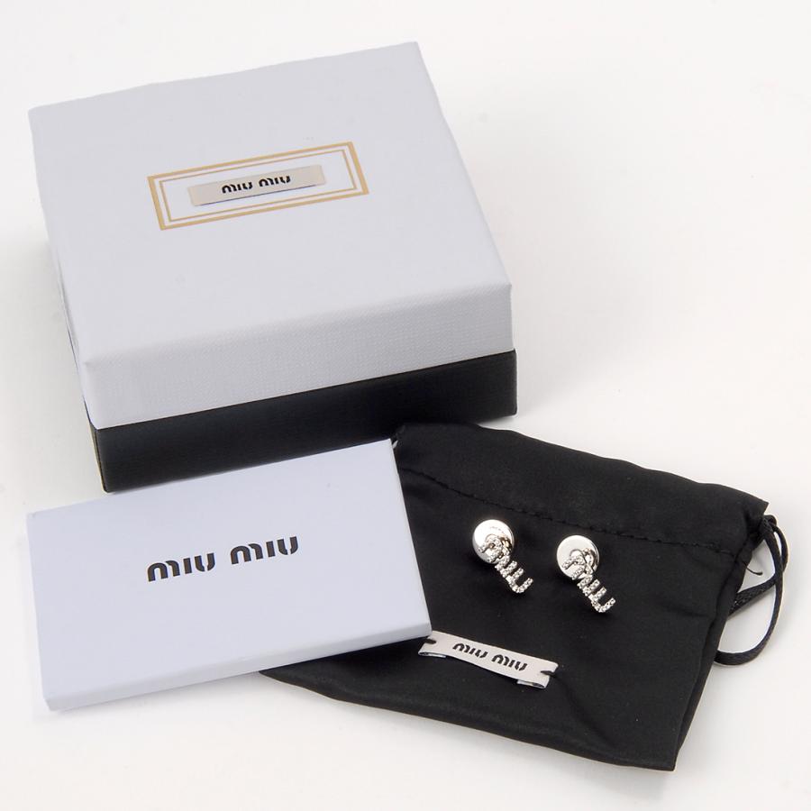 miu miumiu ミュウミュウ ピアス レディース シルバー 5IO059 miu miumiu ミュウミュウ ピアス レディース シルバー 5IO059