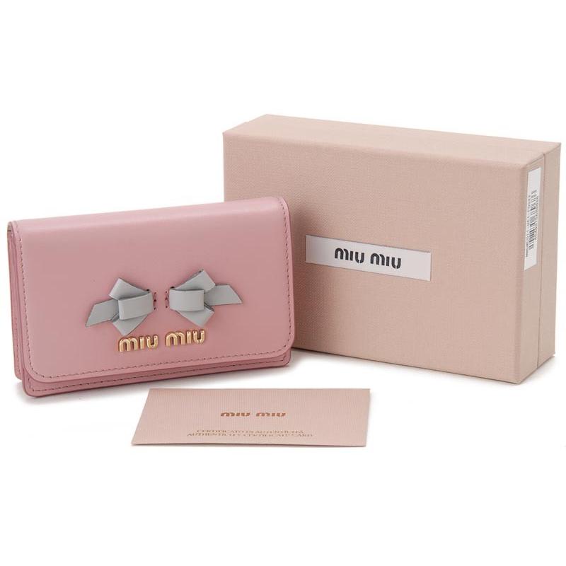 miu ミュウミュウMIU MIU 名刺入れ 5MC011-UEI-F0SXY リボン
