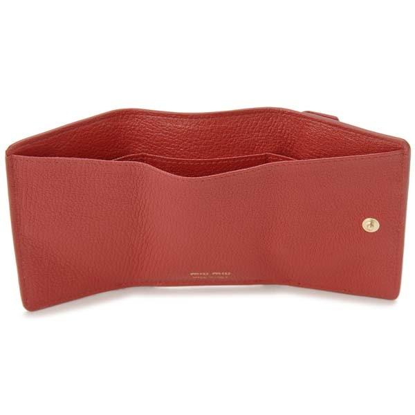miu miu（ミュウミュウ） 三つ折り財布 レディース ピンク 5MH021 2BC3