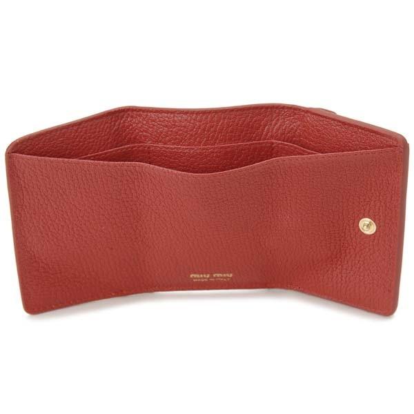 miu miu（ミュウミュウ） 三つ折り財布 レディース ピンク 5MH021 2BC3