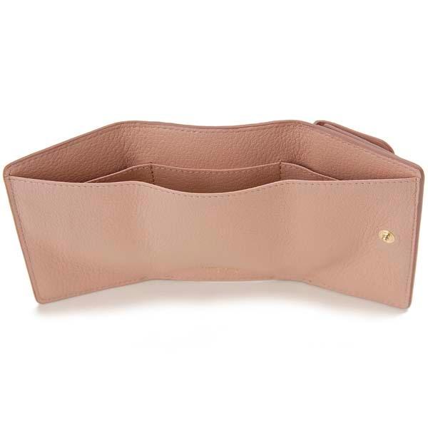 miu miu（ミュウミュウ） 財布 三つ折り財布 レディース ピンク 5MH021