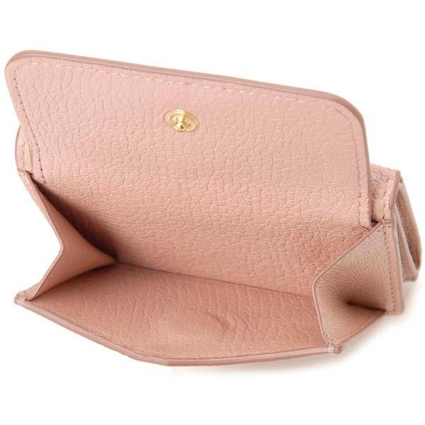 miu miu（ミュウミュウ） 財布 三つ折り財布 レディース ピンク 5MH021