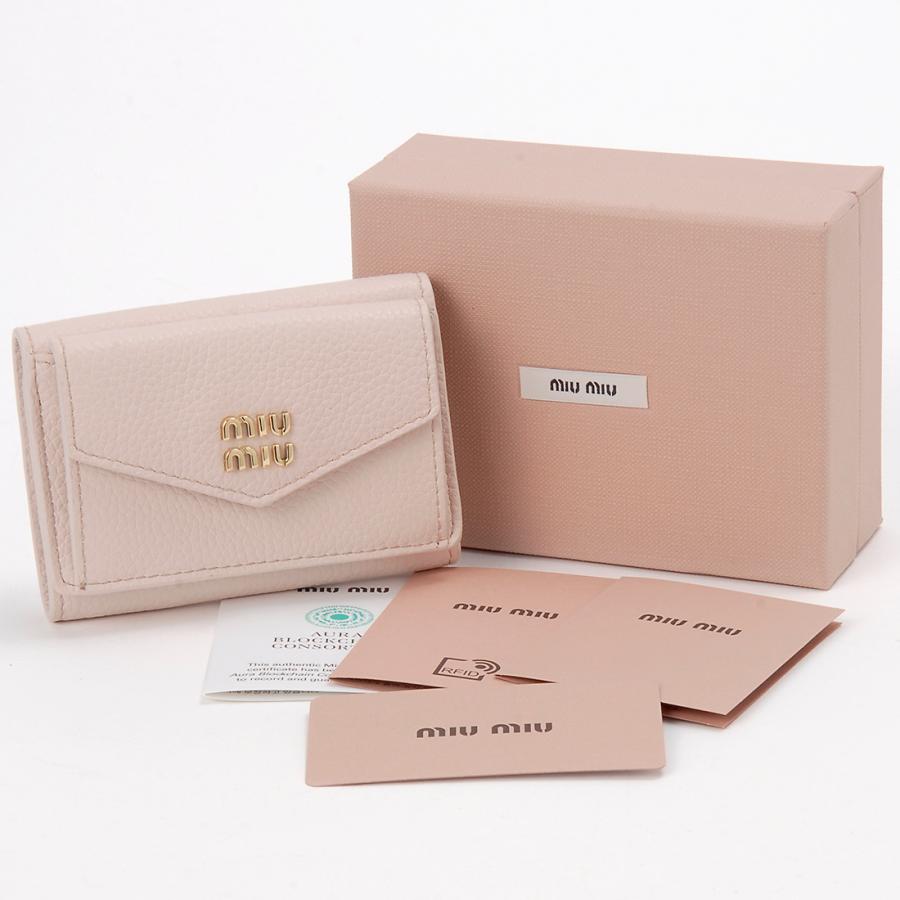 Aveniretoile MIU ミュウミュウ 三つ折り財布 レディース ピンク