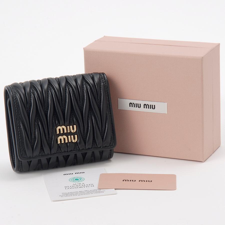 miu miu（ミュウミュウ） 三つ折り財布 レディース 5MH033 AFPP F0002