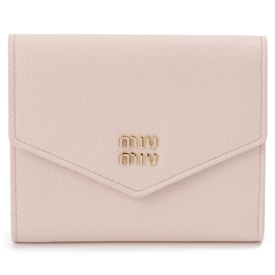 miu miu（ミュウミュウ） 三つ折り財布 レディース ピンク 5MH040 ADT7