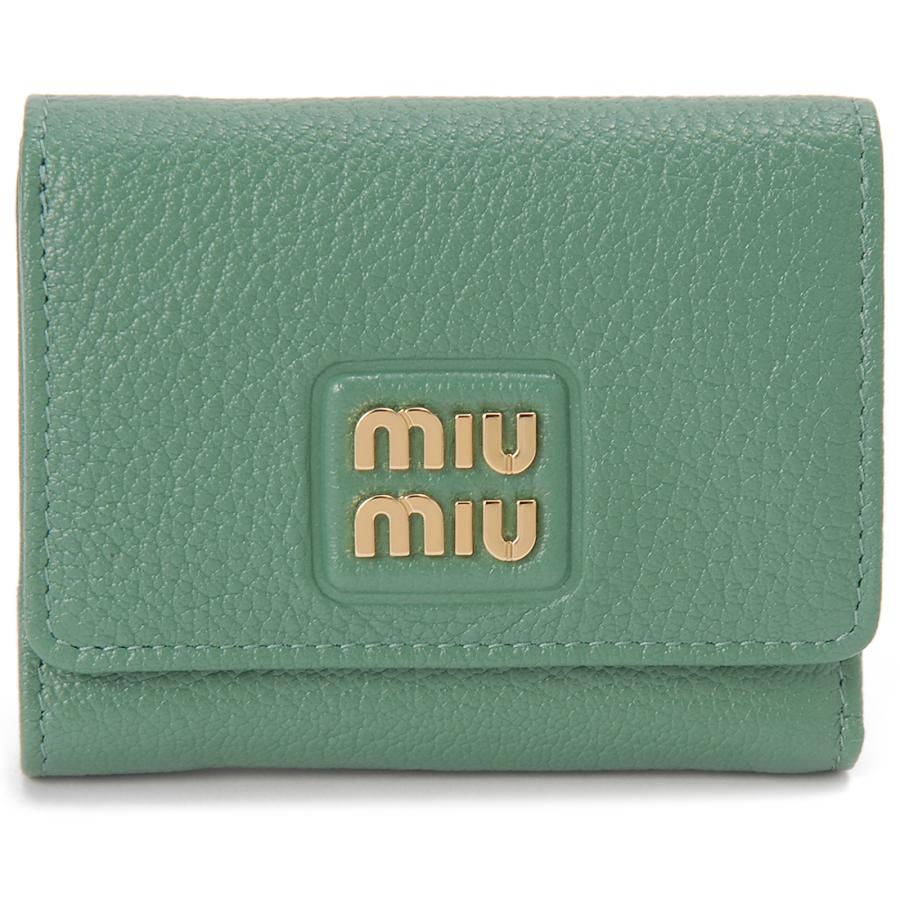 MIU MIU 二つ折り財布 グリーン