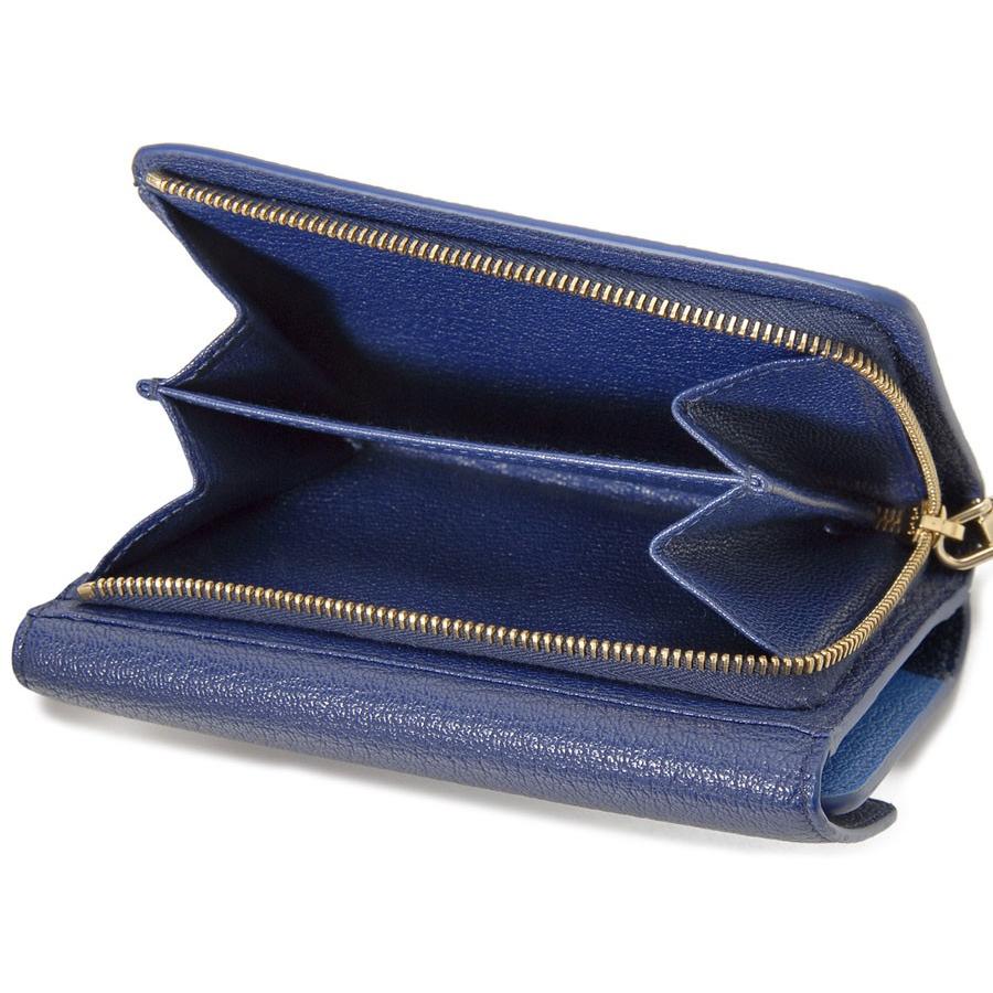 MIU MIU ネイビー 三つ折り財布 【公式通販】